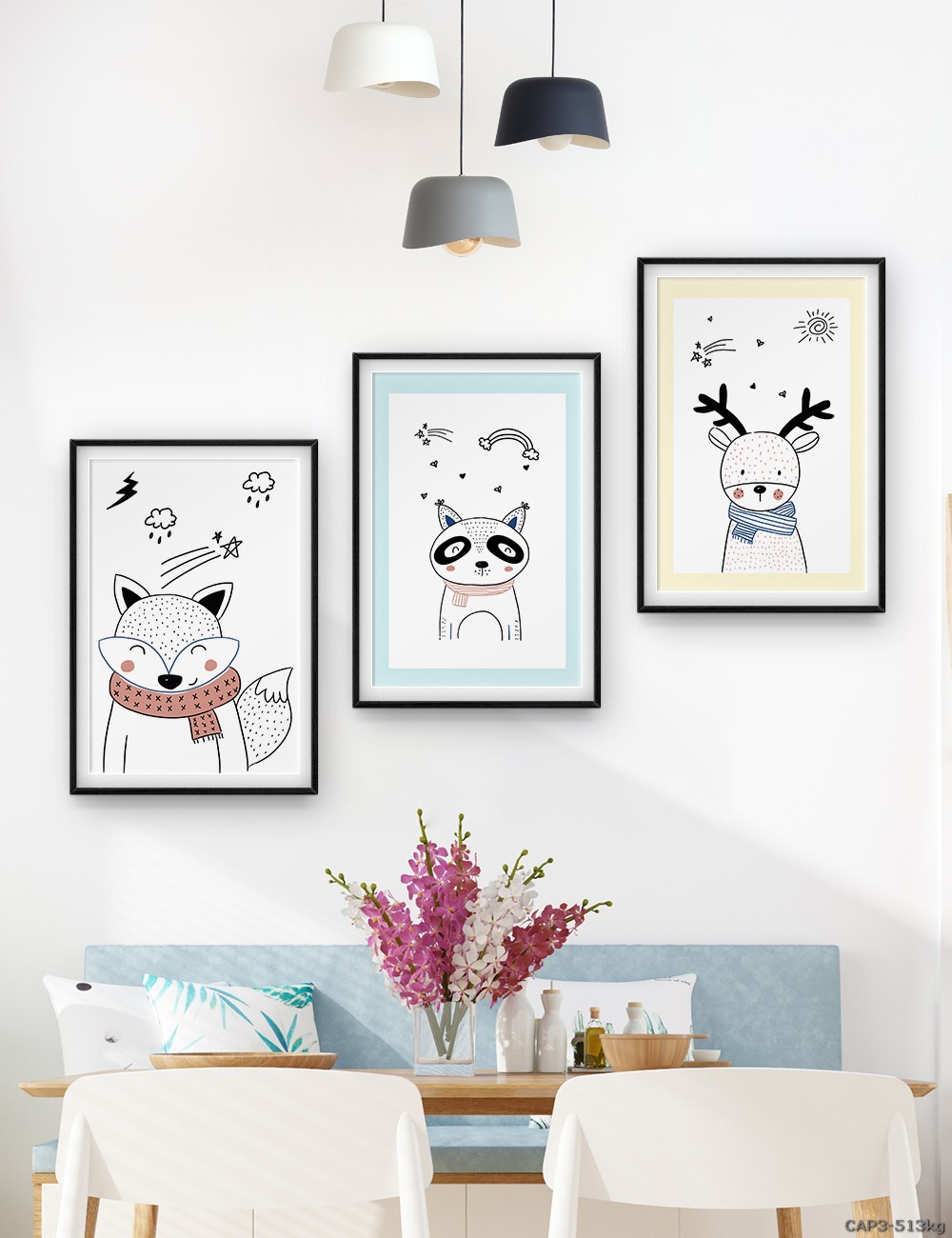 Động vật - tranh vẽ dễ thương CAP3-513kg